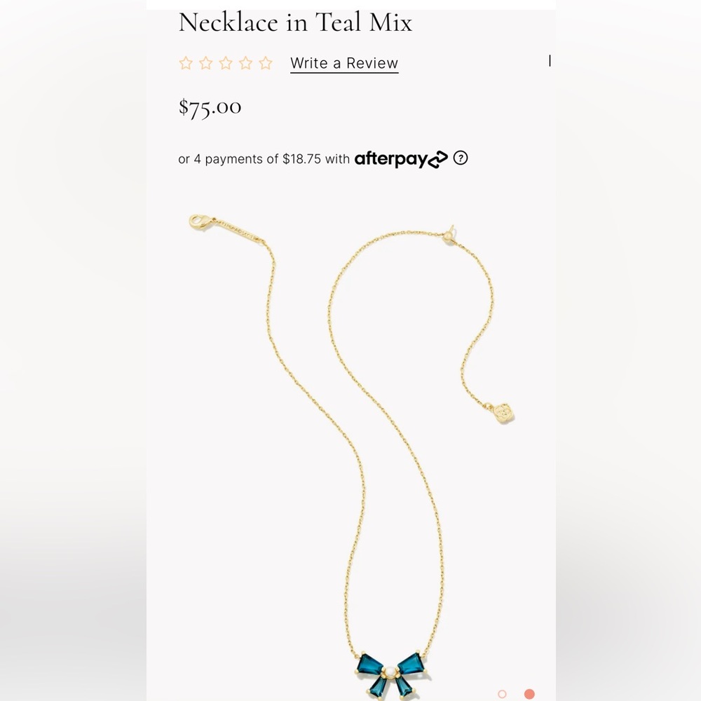Blair Gold Bow Short Pendant Necklace